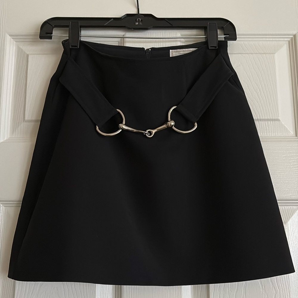 Pre-loved Black Skirt w/Attached Belt